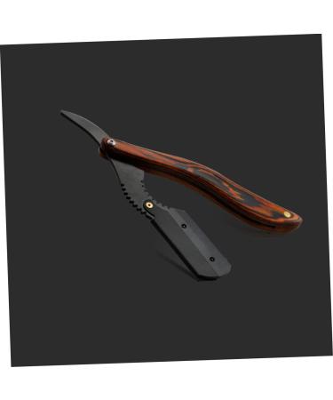 FOMIYES Manual Bart Razor - Professional Wood Handled Cutting Tool for Men | Small Nursing Beautier | Durable Stainless Steel | 16x3.3x1.2cm | International Shipping Available - Buy Online on GoSupps.com