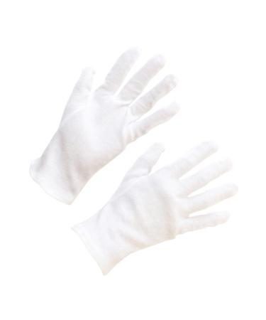 JECOMPRIS 36 Pairs Cotton Anti-Spitting Work Chemical Hand Moisturizer Hair Dye Cotton Protective Moisturizing White
