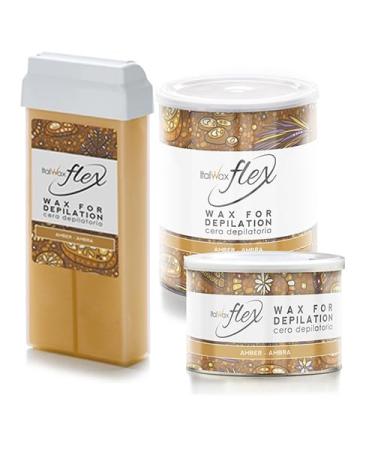 Warm Wax FLEX Amber Italwax 800ml | Professional Hair Removal Wax | Buy Online for International Shipping - Buy Online on GoSupps.com