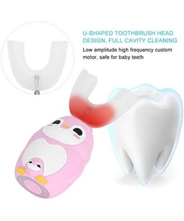 Sonew Intelligent Electric Toothbrush for Kids | U-Shaped Silicone Oral Care | Fully Automatic 60ml Pink Mousse Cleaner - Buy Online on GoSupps.com