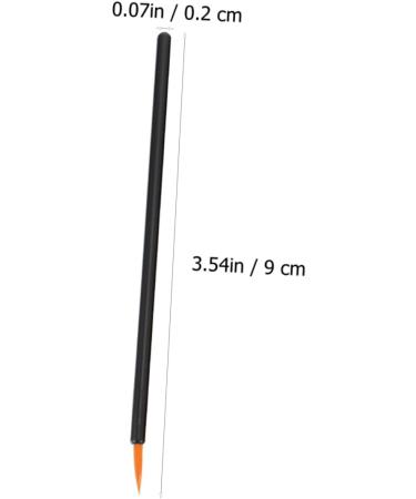 Angoily 100pcs Tools Face Gel Curved Eyeliner up Practical Refined Eye Facial Fiber Lip Artificial 9x6.5cm Black - Buy Online on GoSupps.com