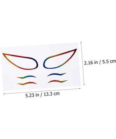 FOMIYES 24 Sets Paper Women Eyeliner Tape Reusable Eyeliner Sticker Chic Eye Line Sticker 1 count (Pack of 1) Colorfulx6pcs - Buy Online on GoSupps.com