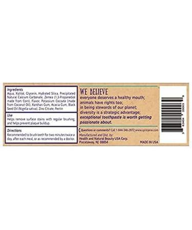 SprinJene Kids Vanilla Toothpaste - Fluoride Free Cavity Protection SLS Free Toxic Free (4 Pack) - Safe for Children 2 Years & Up - Buy Online on GoSupps.com