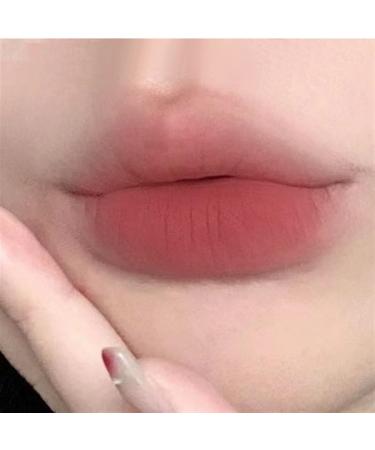 BADALO Velvet Mist Water Mist Lip Mud Soft Silky Matte Matte Vegan White NonStick Lip Gloss Lip Glaze Lipstick Color 2Peach Blossom Bean Paste - Buy Online on GoSupps.com