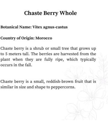 Chaste Berry Whole (114 G) - Buy Online on GoSupps.com