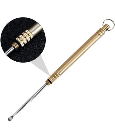 Titanium Ear Wax Removal Tool | Portable Cleaner with Key Ring | Reusable Ear Piercing Tool - Buy Online on GoSupps.com