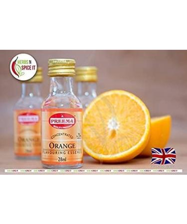 Preema Halal 2x28ml Food Essence Orange Flavour - 28ml Bottle (Pack of 1) | Free P&P - Buy Online on GoSupps.com