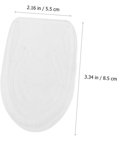 4 Pairs Silicone Heightening Insoles - Massage Cushion Heel Support Pads for Increased Height & Comfort - Buy Online on GoSupps.com