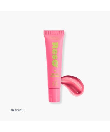 ResQ Peptide Lip Treatment Sorbet Tinted Lip Balm with Peptides and Squalane Moisturizing Lip Care for Chapped Lips Watermelon Flavor 0.46 OZ /13G Pack of 1 Sorbet 0.46 Ounce /13G(Pack of 1) - Buy Online on GoSupps.com