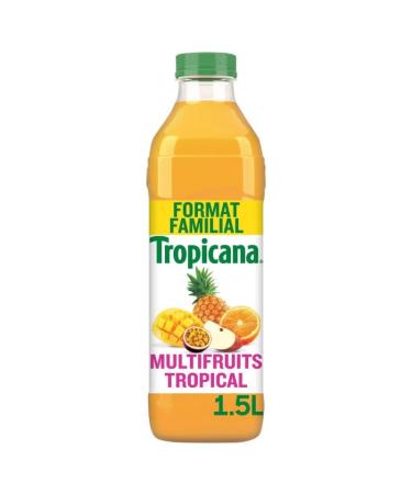 TROPICANA Drinks - Multifruit Tropical Pet 1.5L - Pack of 4 - Free Delivery