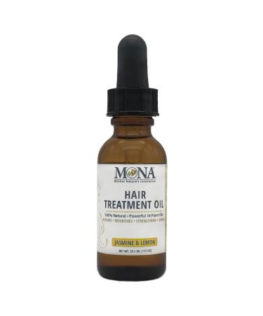 MONA Brands 100% Natural Hair Treatment Oil | Pure Herbal Hair Oil with Powerful and Therapeutic 18 Plant Oils | Treats Dry & Damaged hair and Eyebrows| Repairs  Nourishes  Strengthens  Shines | For all Hair Types & Text...