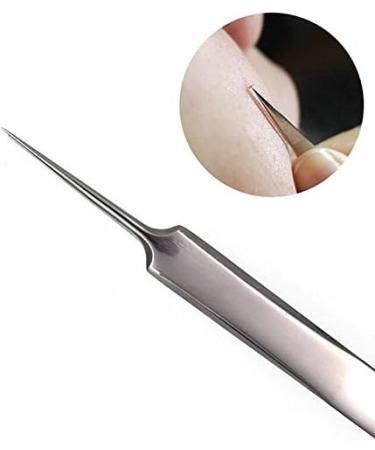 YSJJZRL Superior ZRL Stainless Steel Blackhead & Acne Extractor Tool - Curved Tweezers for Blemish & Pimple Removal - Premium Facial Care - Buy Online on GoSupps.com