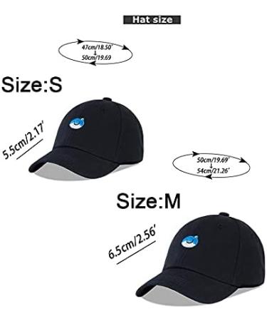LANGZHEN Kids Cotton Baseball Cap Hat | Adjustable Sun Hat for Boys & Girls 2-4 Years | Embroidered Black - Buy Online on GoSupps.com