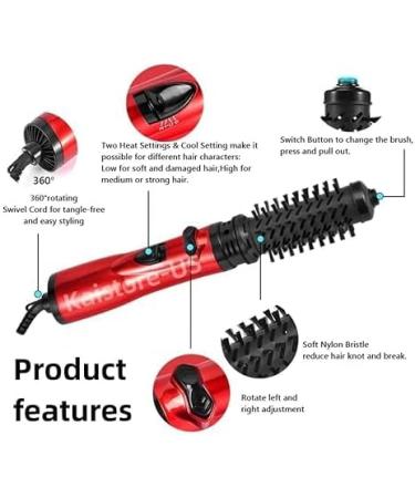 3 in 1 Hot Air Styler and Rotating 360 Rotating Multitudet Hair Dryer Brush Adjustable Temperature Electric Hair Curl Brush Hot Tools Blow Dryer for Dry Hair Curl Hair Straighten Hair - Buy Online on GoSupps.com