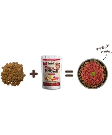 Bosch Freshe Schnauze Earthy Red Field Vegetables 1 x 200 g | Topping for Dog Food | Suitable for Dry Food and Wet Food | with fresh Red Beetroot  - Buy Online on GoSupps.com