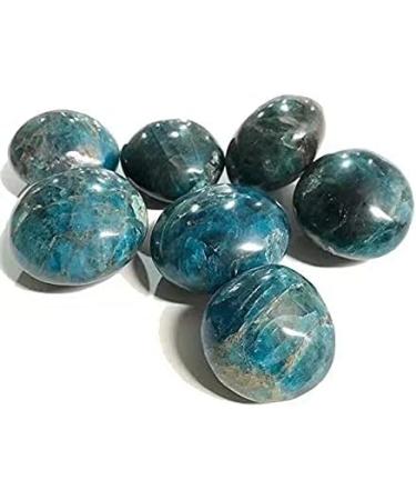 5pc 130g-150g Natural Blue Apatite Tumbled Crystals Stones Obelisk - Buy Online on GoSupps.com
