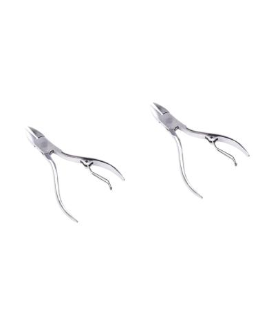 FRCOLOR 2pcs Cuticle Nipper Nail Clipper Nail Nipper Cuticle Remover Clipper Manicure Nipper Cuticle Clipper Cuticle Trimmer Pedicure Manicure Tools Olecranon Dedicated 10.2*4.8*2cmx2pcs
