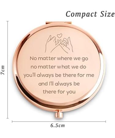 Personalized Friendship Gifts for Women - Unique Compact Mirror for Best Friends - Ideal for Mothers Day, Birthdays, and Graduation - Inspirational and Sentimental Present for Female Nurses - Buy Online on GoSupps.com