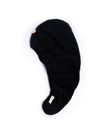 Super-Absorbent Eco-Friendly Hair Towel - Kitsch Black | 1 Piece - Buy Online on GoSupps.com
