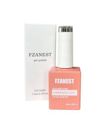 FZANEST Rubber Base Gel 15ml - Sheer Nude Color Builder Extension Coat for Elastic Nails - Buy Online on GoSupps.com