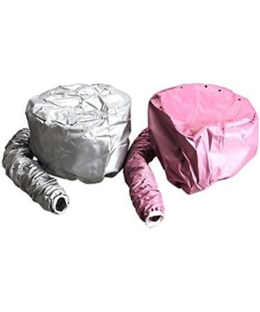 Kingzhuo Portable Soft Bonnet Hair Dryer Set - Silver & Pink | Safe Hood Hat for Women Blower - Buy Online on GoSupps.com