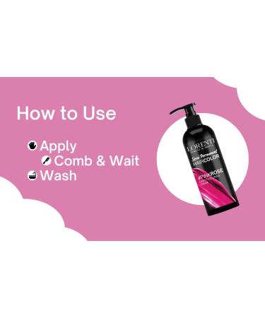 Lorenti Semi Permanent Direct Coloring Cream | Long Lasting Hair Colour Result | Rose Pink 250ml - Buy Online on GoSupps.com