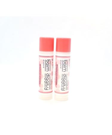 It's The Balm Diggity All-Natural Strawberry Lemonade Lip Balm 2-pk handcrafted using only 5 pure ingredients 0.15 ounces per tube