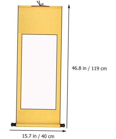 SEWOART Asian Rice Blank Rice Paper Scroll Office Accessories Japanese Wall Art Professional Rice Paper Work Paper Japandi Decor Yellow 1.5X40X119CM - Buy Online on GoSupps.com