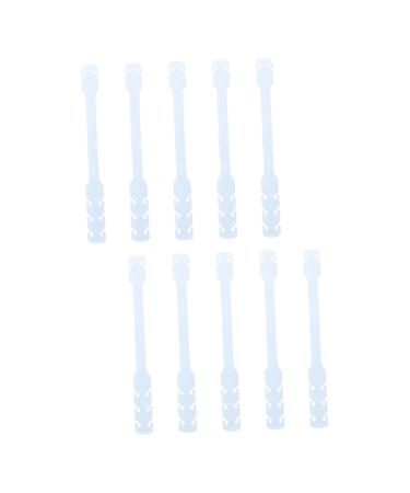 Beaupretty 10 pcs earrings made of silicone removable hook earm Fond of clothes hanger accessories for silicone masks cable extension buckle anti-strangulation.