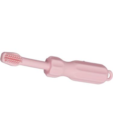 Baby Molar Toothbrush - Silicone Teething & Tooth Care for Babies (Pink) | Gentle Massage & Clean - Buy Online on GoSupps.com