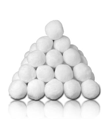 Supoice 50 Pack Snow Balls for Kids 3 Inch Large Snow Fight Balls Christmas & Winter Holiday Realistic Fake Snow Toys for Indoor Outdoor Snow Fight Toss Game