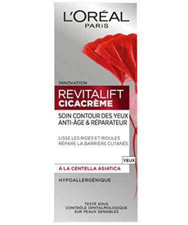 L'Oréal Paris - Revitalift - Cicacrème - Repairing Eye Care - Anti-Wrinkle & Repair - Anti-Aging - 15 mL