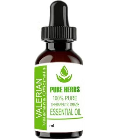 Pure Herbs Valerian Essential Oil 15ml - Natural Sleep Aid | Valeriana Officinalis for Relaxation & Stress Relief - International Shipping Available - Buy Online on GoSupps.com