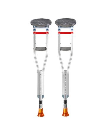 Crutches Double Crutches Fracture Lightweight Underarm Crutches Elderly Non-Slip Set Cane Cane Telescopic Walking Stick (Color : 1pc) Smooth Sailing 2pcs