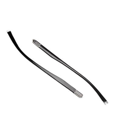 Qdragvoi Exchange of the glasses brackets Vintage glasses replacement brackets* glasses bone glasses brackets 1 pair of black universal glasses brackets Metal-plastic-plastic glasses replacement arms parent