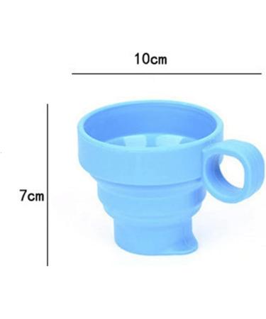 Digjobk Silicone Toothbrush Mug - Foldable Portable Retractable Mini Cup for Travel & Outdoor - Violet Color - Buy Online on GoSupps.com