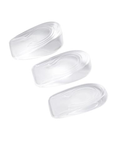 FRCOLOR 3 Pairs Height Increase Shoe Insert Shoe Pads Heel Lift Insert Heel Lift Insoles Ventilation Insoles Sport Insoles Height Increase Insole Silicone Gel Shoe Lifts Elevator Invisible