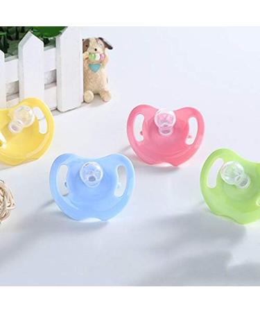 Xinsany Baby Silicone Pacifier with Hygienic Cap - Butterfly Shape, Animal Pattern, 4 Round Head Pink - Buy Online on GoSupps.com