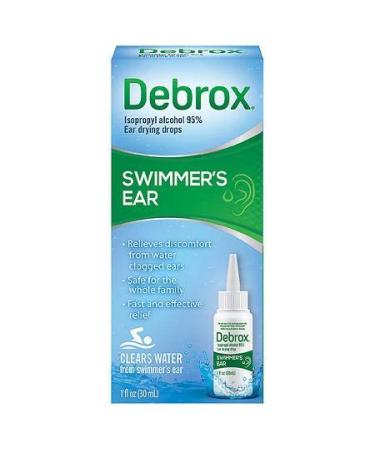 Debrox Swimmer's Ear Relief Ear Drying Drops - 1.0 Fl Oz (Pack of 2)