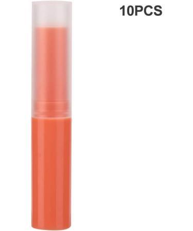 Colorful Lip Balm Tubes Easy to Dispense Perfect for Filling with Lipstick Lip Gloss Easy Operation Meet Different Demands (06# lipstick tube orange ) - Buy Online on GoSupps.com