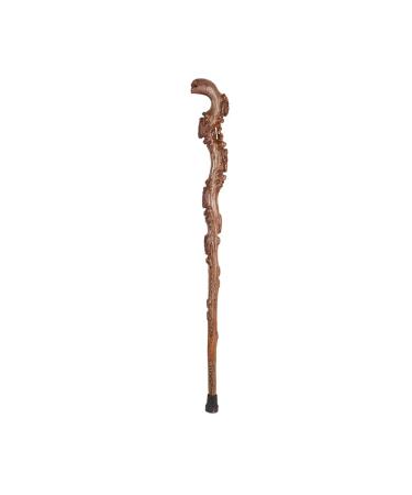 WoodeWalking Sticks Cane Elderly crutches Solid wood walking stick Fine carving Implied auspicious Elderly supplies Walker 92 cm long Easy t Run forward