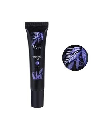 8ml Soak Off Print Gel Steel DIY Manicure Yellow Fluorescent Stamping Gel Template Transfer(23)