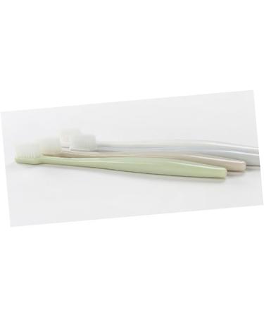 Ipetboom Ergonomic Wooden Toothbrush Set - 4 Soft-Bristle Household Toothbrushes for Adults & Babies - Eco-Friendly Khaki Design - Buy Online on GoSupps.com