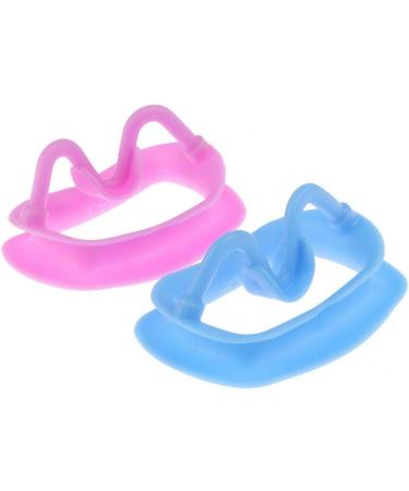 Vepoty Dental Retractor Set - 2 Soft Silicone Intraoral Lip & Cheek Retractors (Pink & Sky Blue) | Reusable Dental Orthodontic Mouth Opener - Buy Online on GoSupps.com