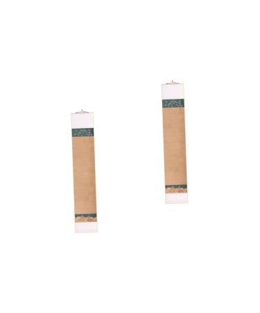 COHEALI 2pcs Sc Portable Blank Practicing Framed Accessory Hanger Chinese Wall Hanging Drawing Wooden As Shown 2x2pcs 2.5X14X72CMx2pcs