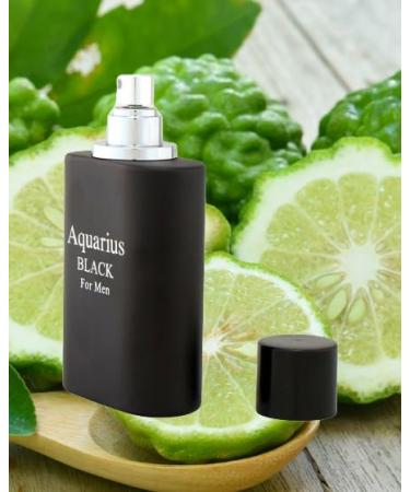 AQUARIUS BLACK Men's Designer Inspired Cologne EDT. Aromatic Aquatic fragrance for men 3.4 Fl. Oz. Eau de Parfum - Buy Online on GoSupps.com