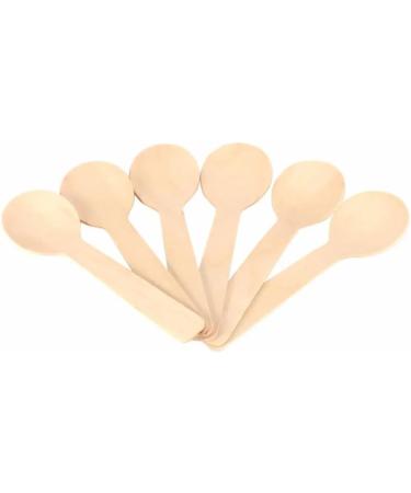 100pcs/set Mini Disposable Wooden Spoon Ice Cream Wood Dessert Scoop Western Wedding Party Tableware Kitchen Tool 100pcs spoon - Buy Online on GoSupps.com