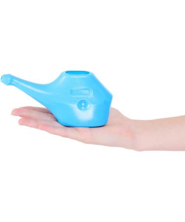 SoulGenie QwikFlo Economy Neti Pot - Light-Weight & Travel Friendly - Blue (1 Pc) + 10 Sachets Neti Salt - Buy Online on GoSupps.com