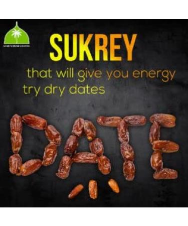 Sukkray Dates 400g - Premium Quality Fiber-Rich Snack Dry Fruit - Imported from Madinah Munawara, Saudi Arabia - Ramadan Gift Box (2 Pack) - Buy Online on GoSupps.com
