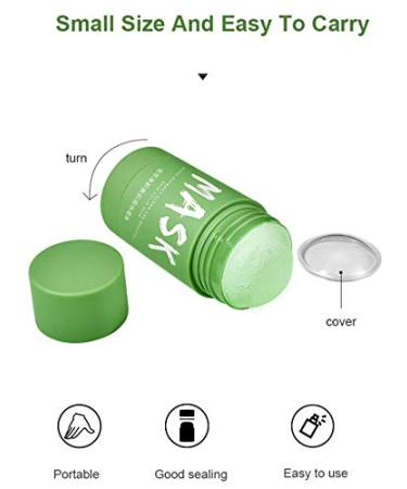 Green Tea Mask Stick - Blackhead Remover & Deep Pore Cleansing Clay | Moisturizing Oil Control & Anti-Acne Facial Care - Buy Online on GoSupps.com